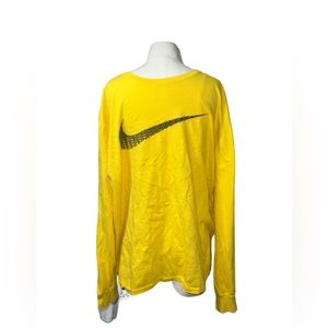 NIKE | MENS LONG SLEEVE COTTON YELLOW SHIRT XXL